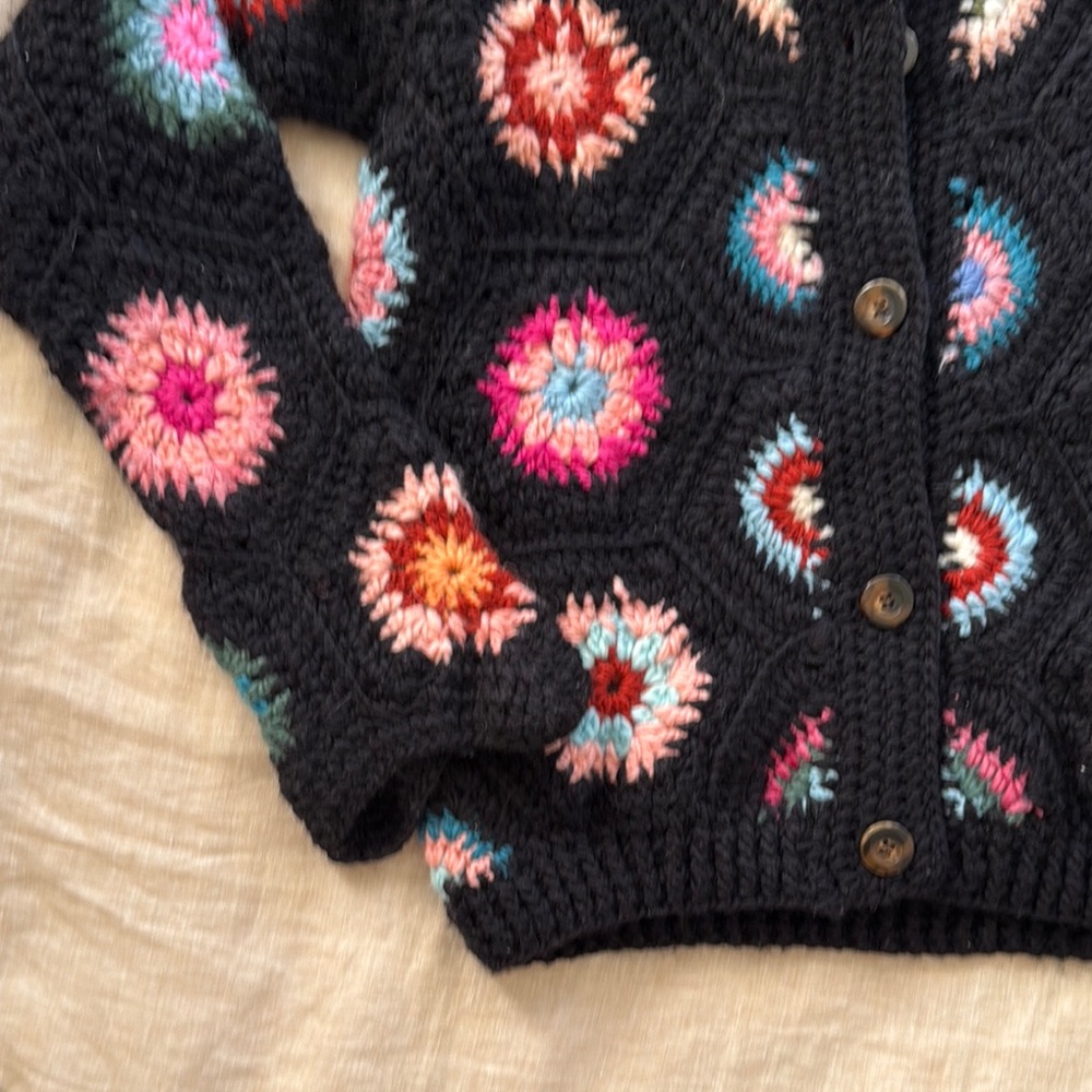 Tach Crochet Multicolor Women's Sweater - Picture 4 of 6